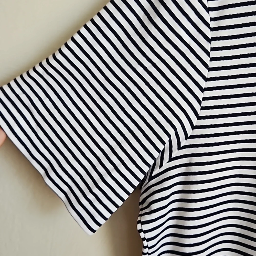 Polo ralph lauren navy blue stripe classic fit shirt size m